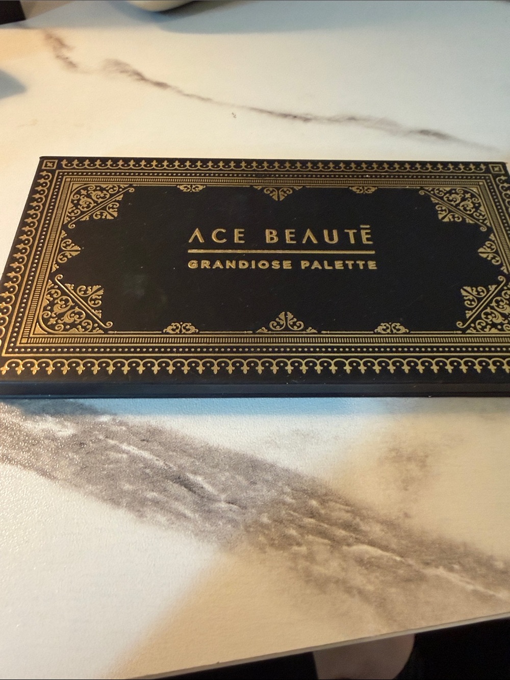 Ace Beauté Black and Gold Grandiose Eyeshadow Palette